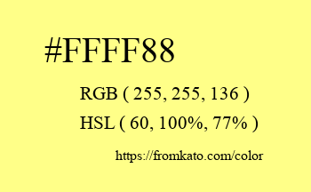 Color: #ffff88